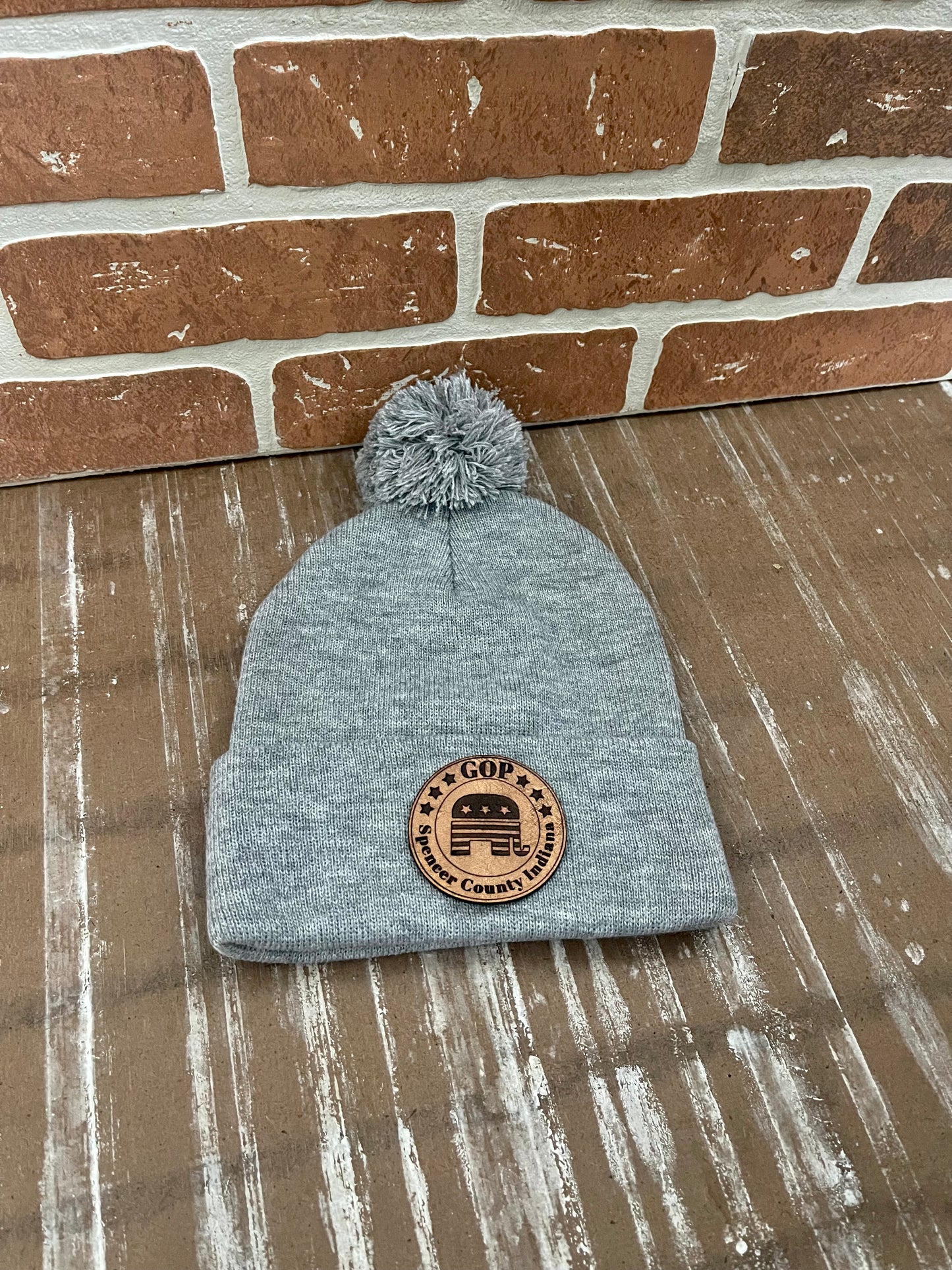 Spencer Co GOP Adult Beanie + POM