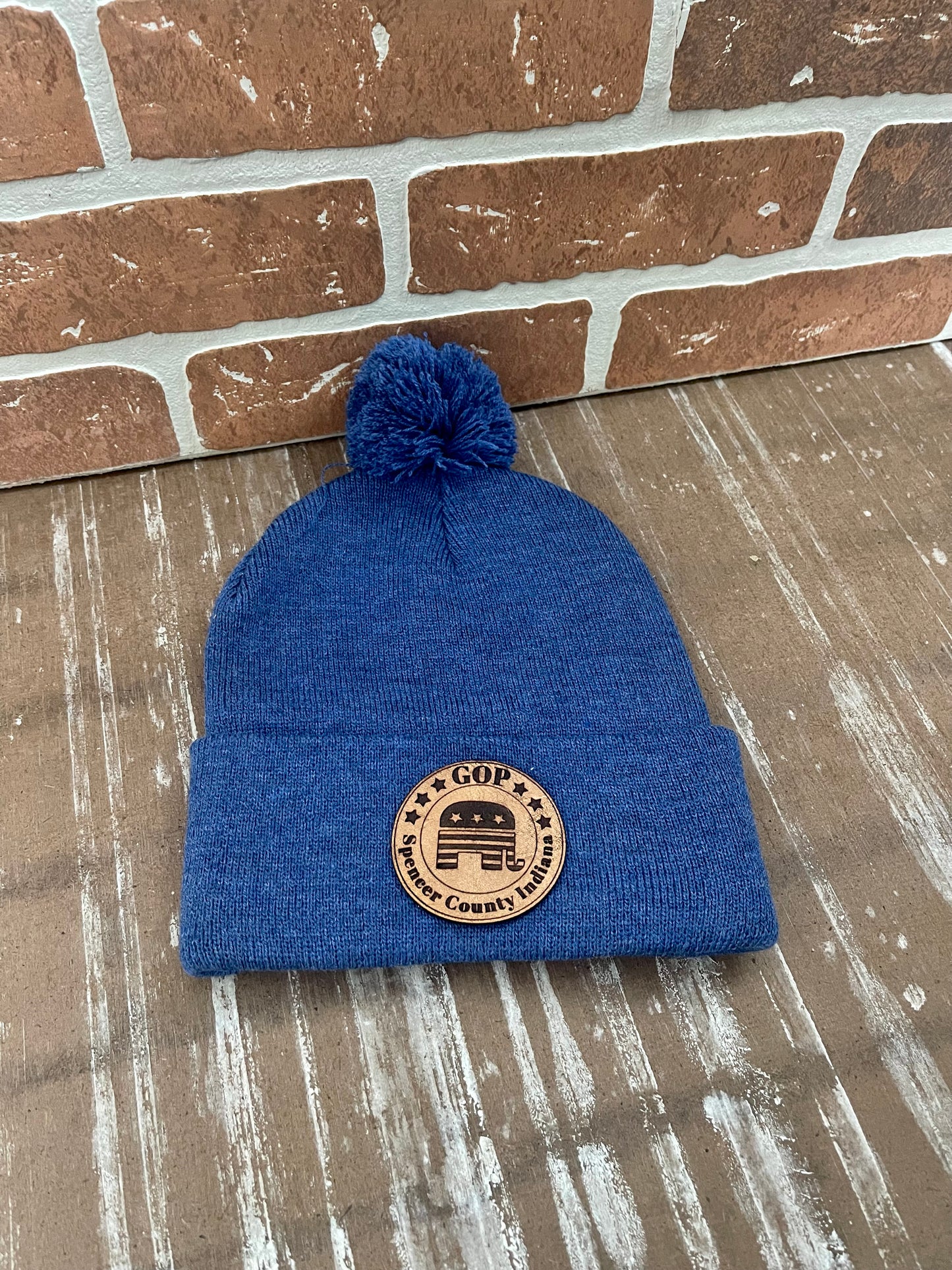 Spencer Co GOP Adult Beanie + POM