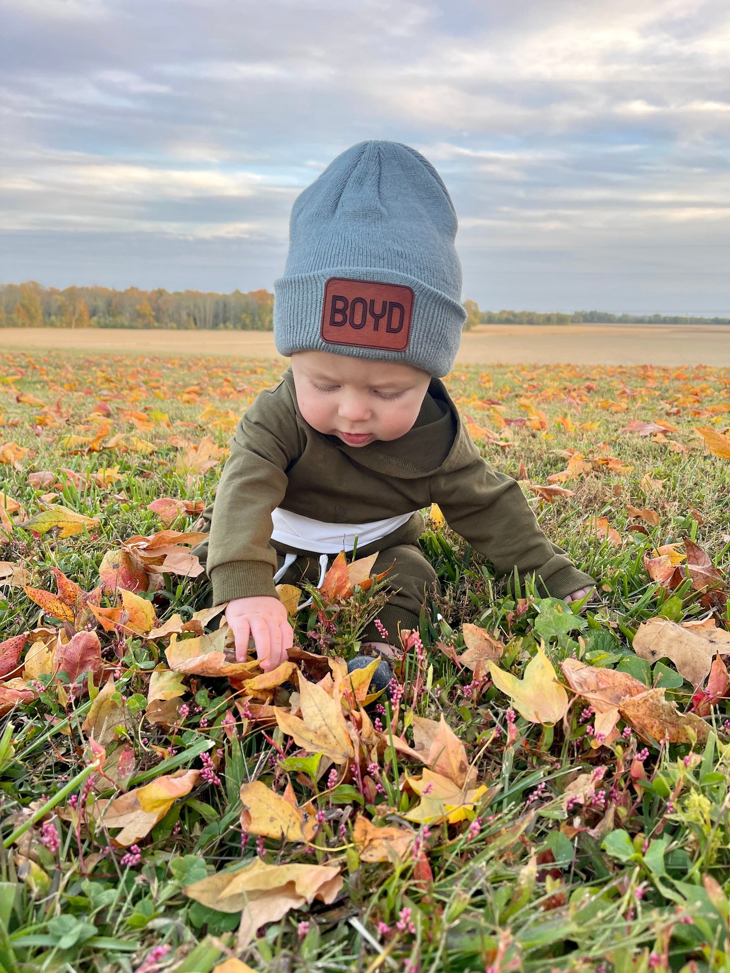 Youth Name Patch Beanies
