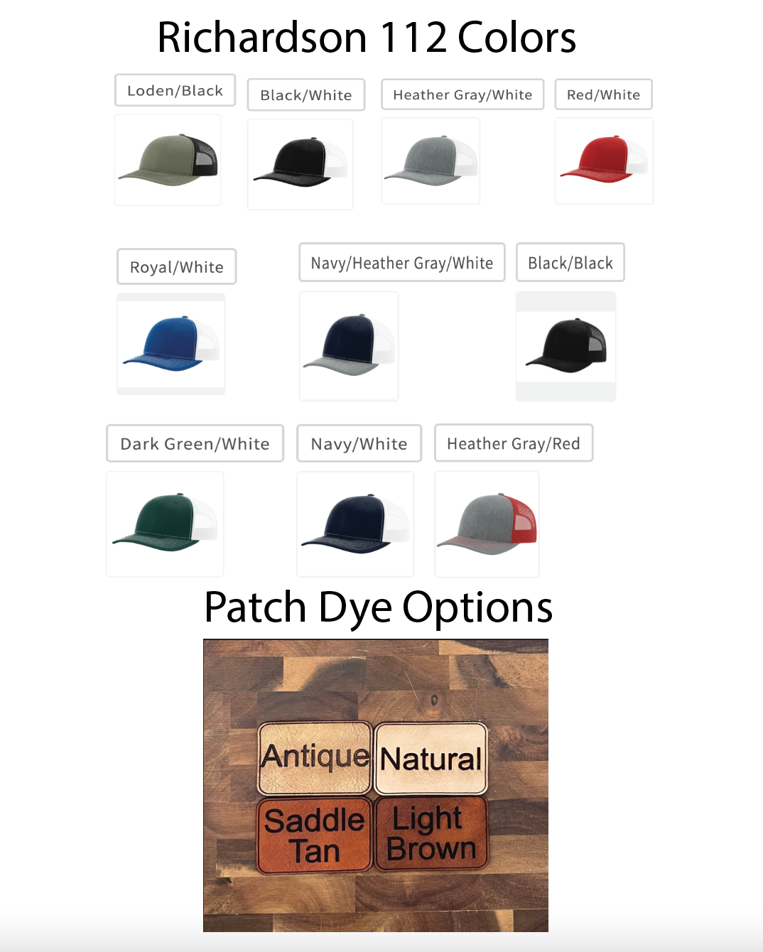 Custom Dad Leather Patch Hat