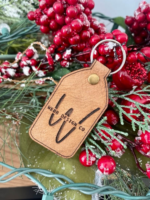 Personalized Leather Keychain