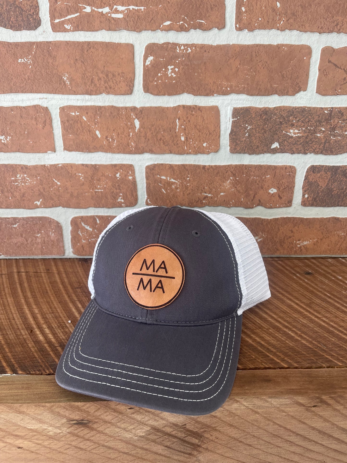 MAMA Leather Patch Hat--Richardson 111